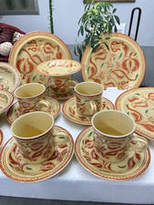 Cuencos y platos vintage de arte popular americano George Briard de vajilla 19 pacos segunda mano  Embacar hacia Mexico