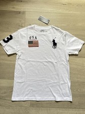 #[BNWT] Camiseta Polo Ralph Lauren Algodão Branca Menino Tamanho M comprar usado  Enviando para Brazil