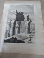 Usado, GRANDE GRAVURE  1739 ITALIE Tempio di Giove Tonante ROME  OVERBEKE 18ème siècle comprar usado  Enviando para Brazil