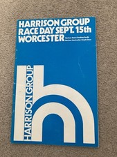 Worcester racecard features for sale  WORCESTER
