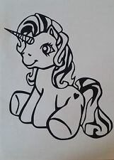 Sticker poney licorne d'occasion  Sainte-Soulle