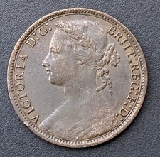 1877 victoria penny for sale  HUNTINGDON