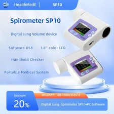 Espirômetro portátil SP10 -Vitalógrafo dispositivo de diagnóstico pulmonar com Bluetooth comprar usado  Enviando para Brazil