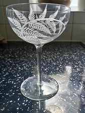 Vintage etched fern for sale  HEREFORD
