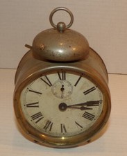 RARO 1901 ANTIGO WATERBURY NIQUELADO PERNA ESTACA DESPERTADOR SINO ÚNICO FUNCIONA comprar usado  Enviando para Brazil