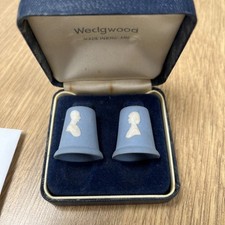 Wedgwood blue thimbles for sale  NUNEATON