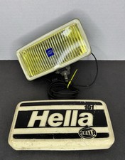 Lâmpada de neblina halógena vintage Hella 181 lente amarela com tampa testada funcionando comprar usado  Enviando para Brazil