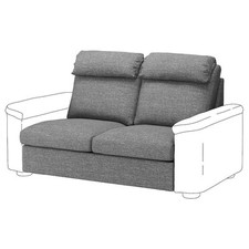 Ikea Lidhult 2-osobowa osłona sekcji rozkładanej sofy - Lejde szary/czarny 504.051.40 na sprzedaż  Wysyłka do Poland