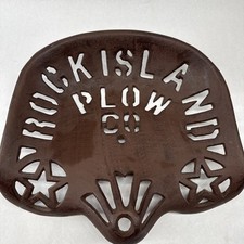 Assento de trator Rock Island Plow Company vintage ferro fundido metal com estrelas comprar usado  Enviando para Brazil
