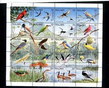 Malawi 1992 birds for sale  Dublin