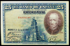 Billet espagne veinticinco d'occasion  Crespin