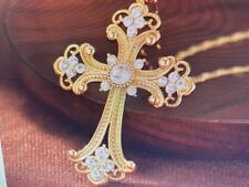 Kreuz kette strass gebraucht kaufen  Trunkelsberg