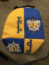 Bolsa térmica pequena Sigma Gamma Rho amarela e azul , usado comprar usado  Enviando para Brazil