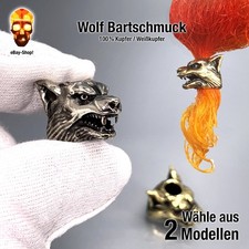 Bartschmuck wolfskopf kupfer gebraucht kaufen Bartschmuck wolfskopf kupfer gebraucht kaufen  München