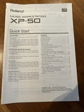 Estação de trabalho de música Roland XP-50 manual do proprietário - ORIGINAL comprar usado  Enviando para Brazil