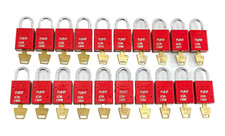 LOTE DE 20 AMERICAN LOCK A1105RED Candado de Seguridad Aluminio Anodizado Bloqueo Etiquetado segunda mano  Embacar hacia Mexico