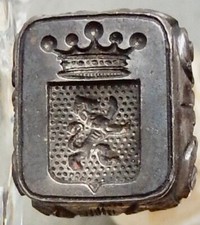 Silver seal stamp d'occasion  Expédié en Belgium