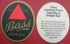 Bass beer mat for sale  LINCOLN