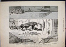 Old antique print for sale  UK