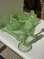 Vintage green glass for sale  UK