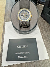 Relógio masculino Citizens Navihawk A/T U680 pulseira de aço inoxidável de dois tons WR200 comprar usado  Enviando para Brazil