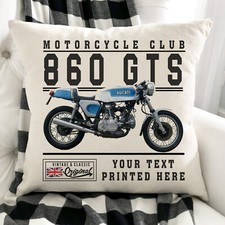 Personalised motorbike cushion for sale  BRIDGNORTH