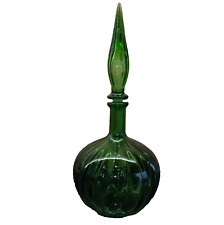 Green glass genie for sale  OKEHAMPTON