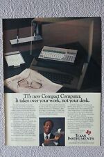 4/1983 PUB TEXAS INSTRUMENTS COMPACT COMPUTER 40 IBM APPLE ORIGINAL AD comprar usado  Enviando para Brazil