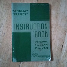 Anglia prefect instruction for sale  EDINBURGH