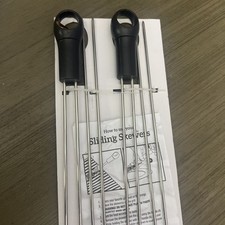 Espetos de aço inoxidável para churrasqueira, acessórios para grelhar, espetos para grelhar..., usado comprar usado  Enviando para Brazil