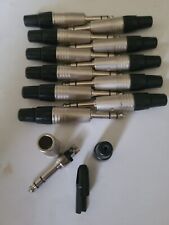 Lote de 12 Neutrik NP3C 3 polos 1/4" TRS plugue de telefone profissional níquel comprar usado  Enviando para Brazil