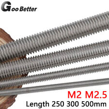 Parafusos de aço inoxidável 2 mm 2,5 mm M2.5 haste de barra roscada parafuso M2 M2.5 comprar usado  Enviando para Brazil