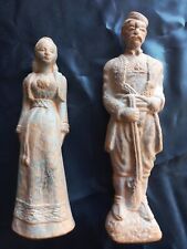 Coppia statuine terracotta usato  Roma