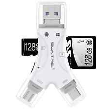 Leitor de cartão SD para iPhone/ipad/Android/Mac/computador/câmera cartão micro SD 4 em 1 comprar usado  Enviando para Brazil