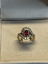 Anello rubino brillanti usato  Cernusco sul Naviglio