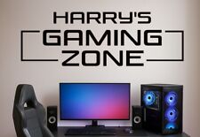 Adesivos de parede nome personalizado Gaming Zone decalques arte de parede gamer vinil comprar usado  Enviando para Brazil