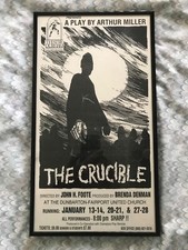 Crucible theater poster for sale  Clearwater