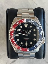 Seiko SKX007 GMT personalizado com inserção de moldura de cerâmica DLW e upgrade de cristal plano comprar usado  Enviando para Brazil