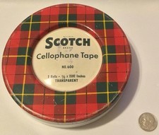 FITA DE CELOFANE ESCOCÊS LATA Nº. 600 2 rolos - 1/2 x 2592" lata vazia transparente comprar usado FITA DE CELOFANE ESCOCÊS LATA Nº. 600 2 rolos - 1/2 x 2592" lata vazia transparente comprar usado  Enviando para Brazil