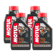 4 LITRI OLIO MISCELA 2T MOTUL 710 100% SINTETICO ESTER JASO FD MOTO SCOOTER comprar usado  Enviando para Brazil