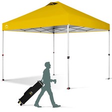 Barraca pop-up CROWN SHADES 10x10 pés dossel com 1 trava central, amarela (usada) comprar usado  Enviando para Brazil