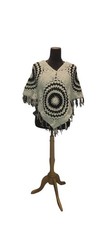 Crochet white poncho for sale  Elizabeth