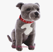 Usado, ~❤ ~ bocchetta "Cajado". Storm Bull Terrier 32cm Branco Cinza Brinquedo macio Cachorro staffie ~❤ comprar usado  Enviando para Brazil