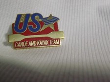 Prendedor de sombrero de solapa del equipo de canoa y kayak de Estados Unidos segunda mano  Embacar hacia Mexico