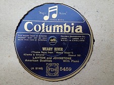 LAYTON & JOHNSTONE - Weary River / Coquette 78 rpm disc (A++) comprar usado  Enviando para Brazil