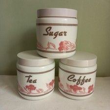 retro tea coffee sugar jars for sale retro tea coffee sugar jars for sale EASTBOURNE
