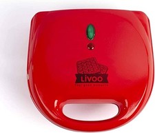 Livoo DOP133 700W 2w1 Toster w kolorze czerwonym - Sandwichmaker dla wszechstronnej przyjemności na sprzedaż  PL