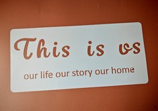 Home decor stencil for sale  OLDHAM