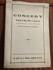 Programme concert baron d'occasion  Paris XI