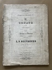 Beethoven partition sonate d'occasion  Roye
